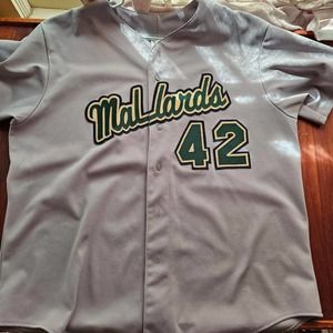 Madison Mallards Game Issued MLB Minors Baseball Big and Tall Stitched Jersey